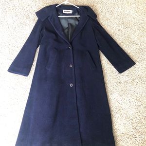 Kristen Blake Long Wool Purple Coat